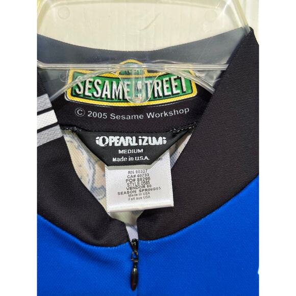 Vintage Pearl Izumi Cookie Monster Bike Hype Street 2005 Sesame Street Jersey M - Picture 4 of 7